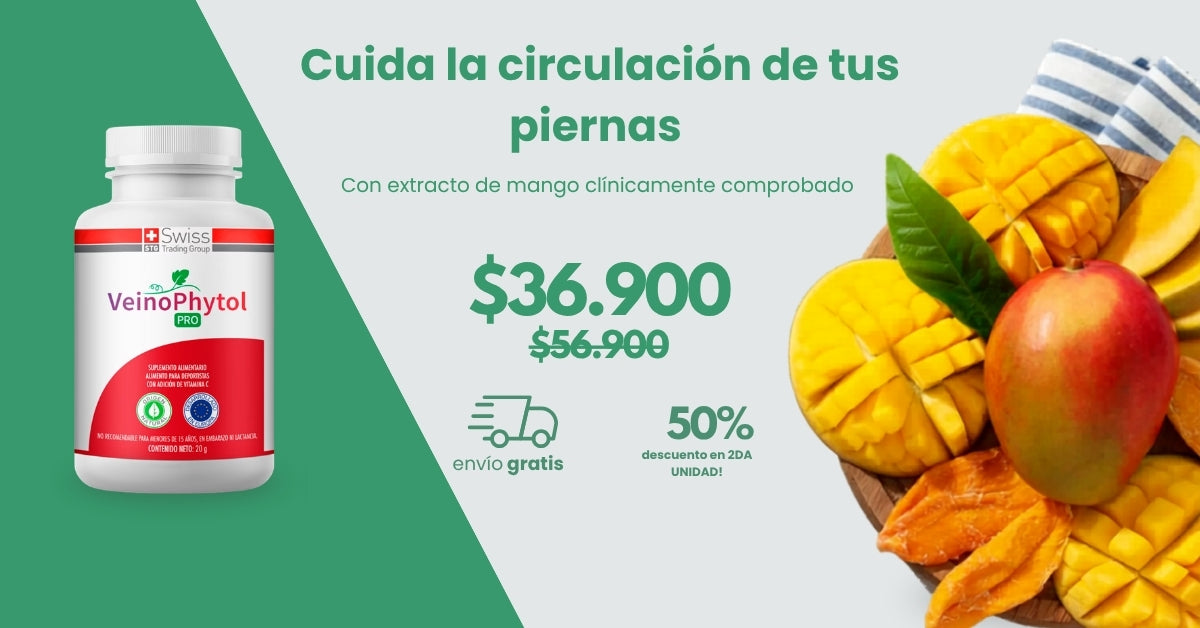VeinoPhytol Pro 30 Cápsulas Sin Varices Arañitas Ni piernas cansadas