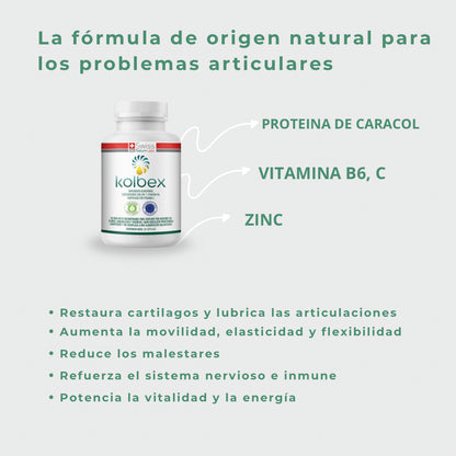 Kolbex Proteína de Caracol + Vitaminas 30 Cápsulas